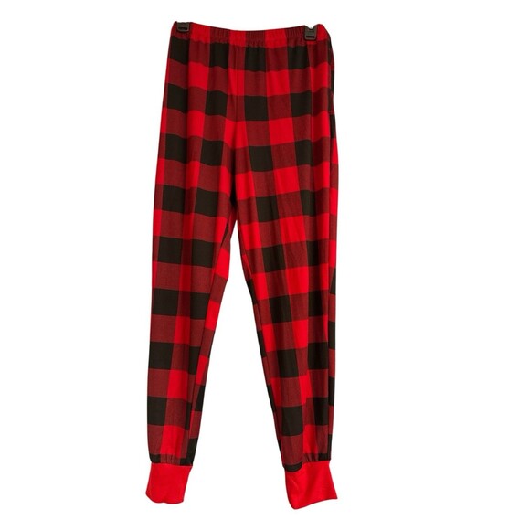Joyspun 2pc  Pajama Set Womens Sz S  (4-6) Red Plaid Pajamas Pockets Holidays - Picture 4 of 6